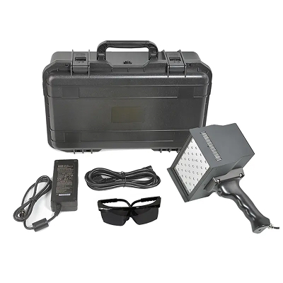 Portable UV LED curing light